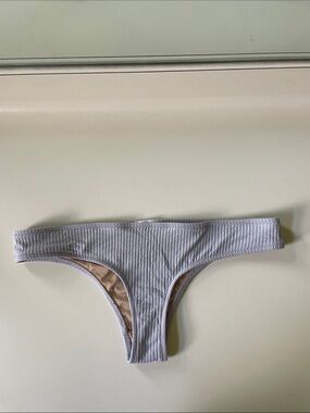 Made by Dawn Ribbed Gray Bikini Bottom, size M